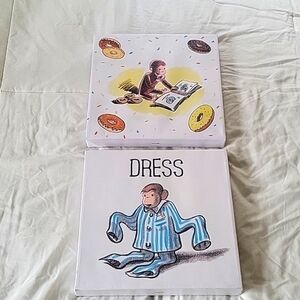 Artissimo Designs Curious George Canvas Pictures Set Of 2